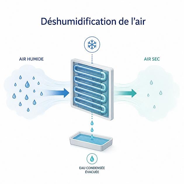 La déshumidification : comprendre comment retirer l'humidité de l'air