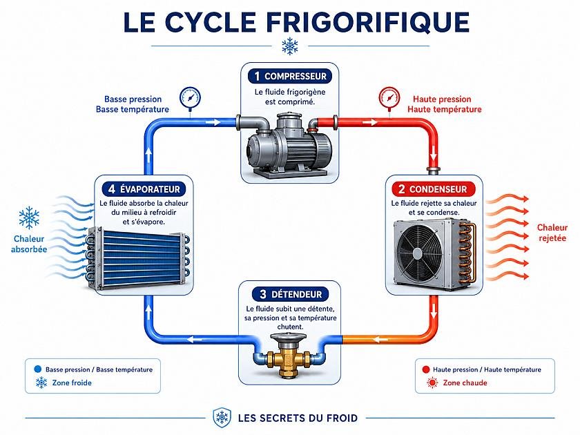 Le cycle frigorifique : comprendre le fonctionnement